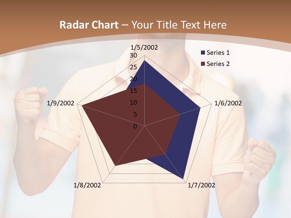 Gesture Victory Expression PowerPoint Template