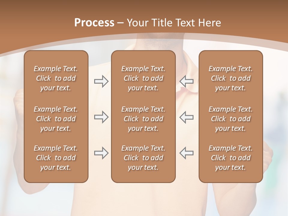 Gesture Victory Expression PowerPoint Template