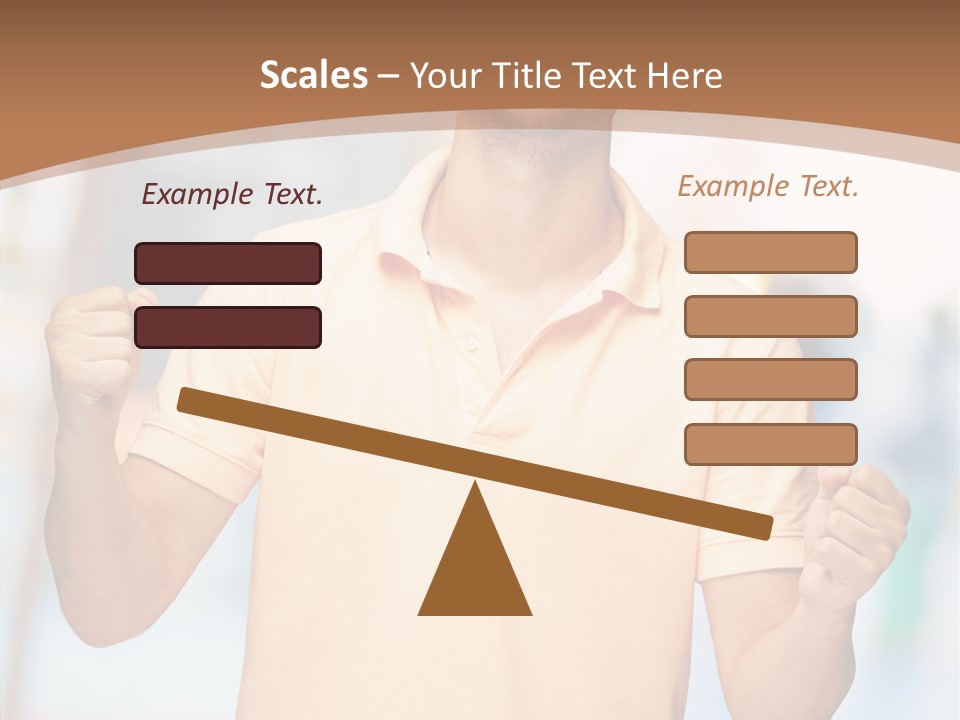 Gesture Victory Expression PowerPoint Template
