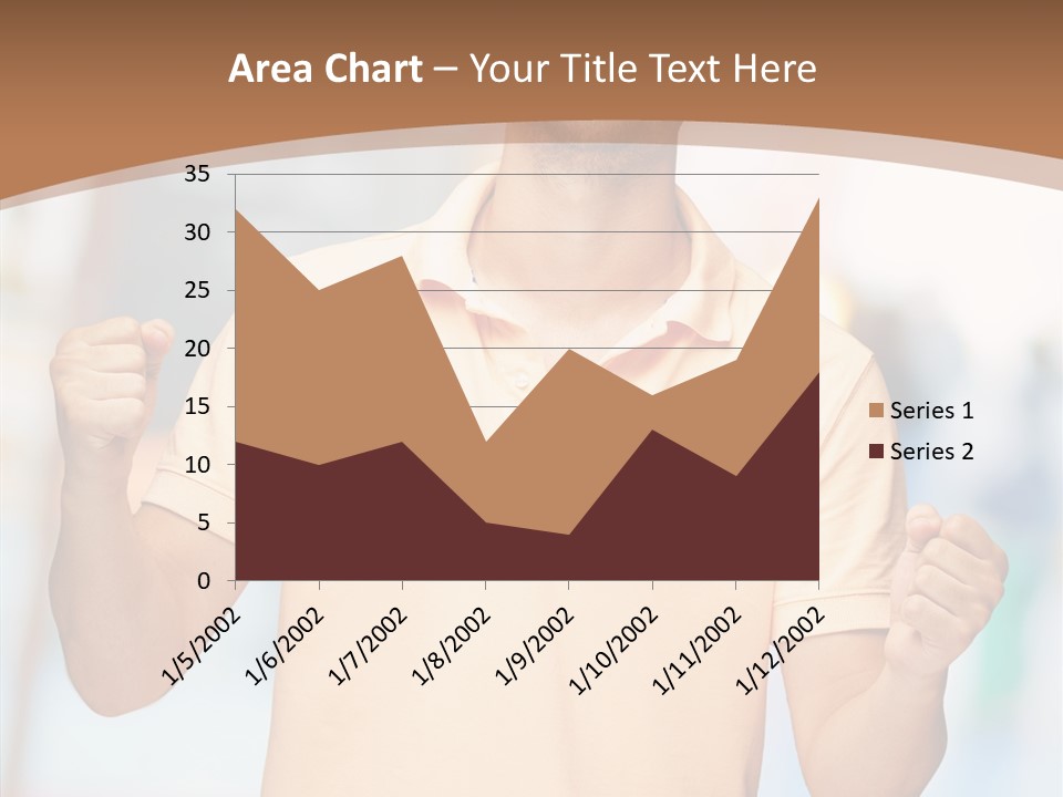 Gesture Victory Expression PowerPoint Template