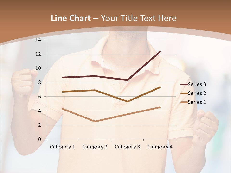 Gesture Victory Expression PowerPoint Template