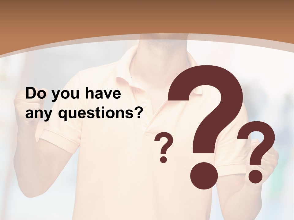 Gesture Victory Expression PowerPoint Template