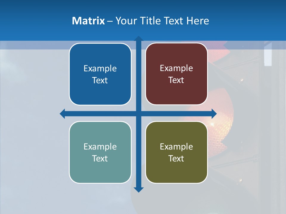 Yellow Cloud Traffic PowerPoint Template