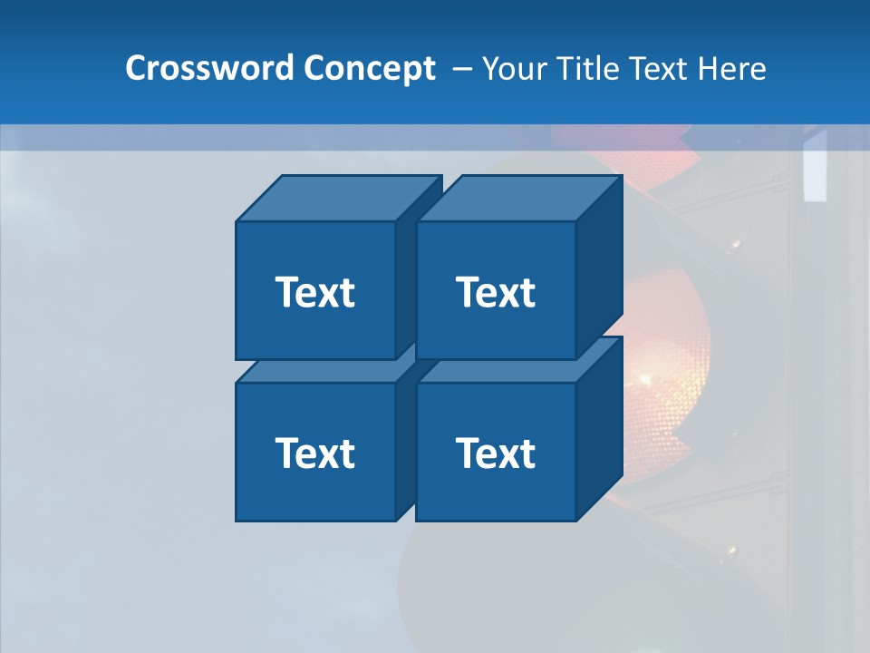 Yellow Cloud Traffic PowerPoint Template