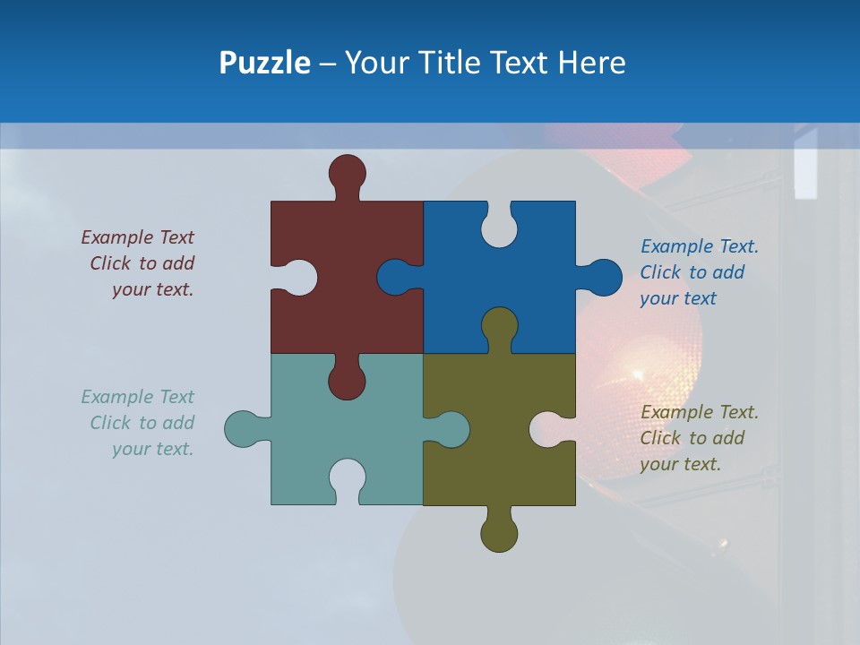 Yellow Cloud Traffic PowerPoint Template