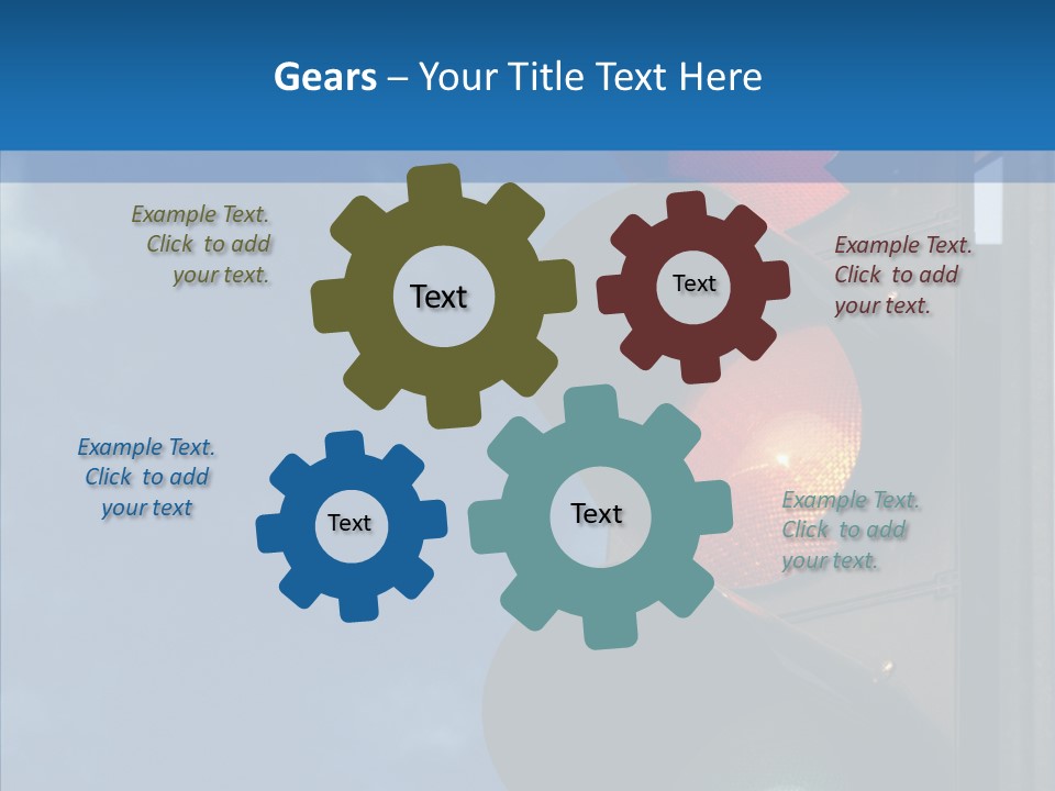 Yellow Cloud Traffic PowerPoint Template