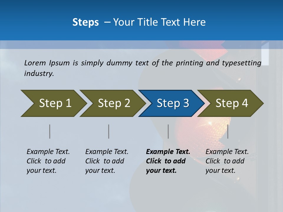 Yellow Cloud Traffic PowerPoint Template