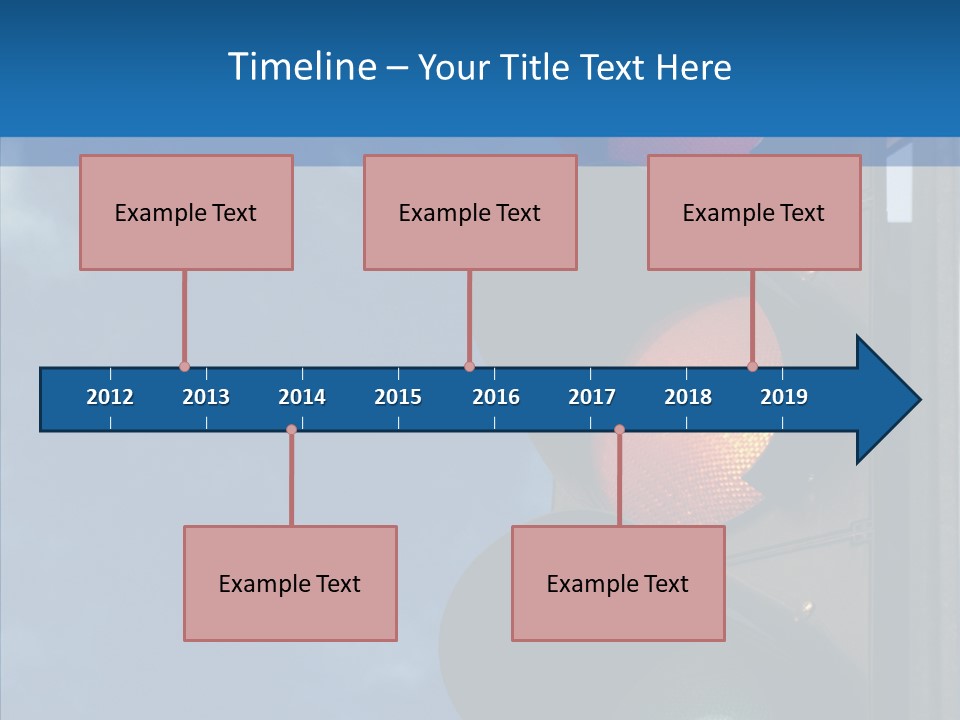 Yellow Cloud Traffic PowerPoint Template