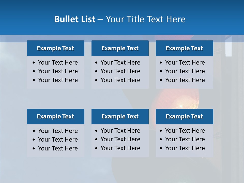 Yellow Cloud Traffic PowerPoint Template