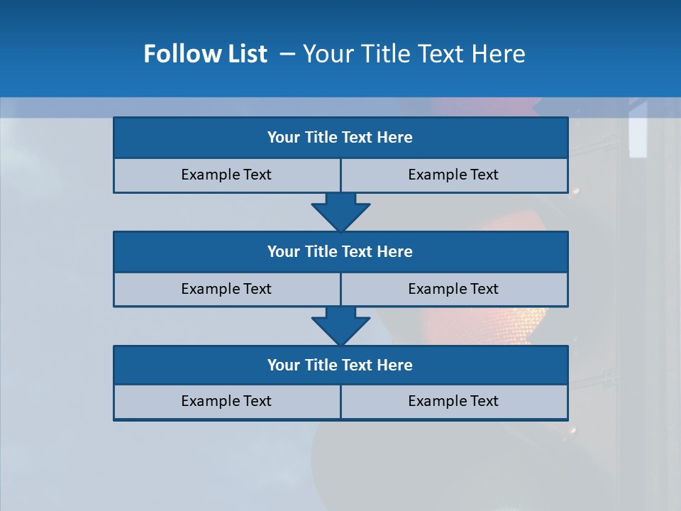 Yellow Cloud Traffic PowerPoint Template