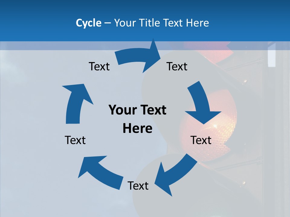 Yellow Cloud Traffic PowerPoint Template