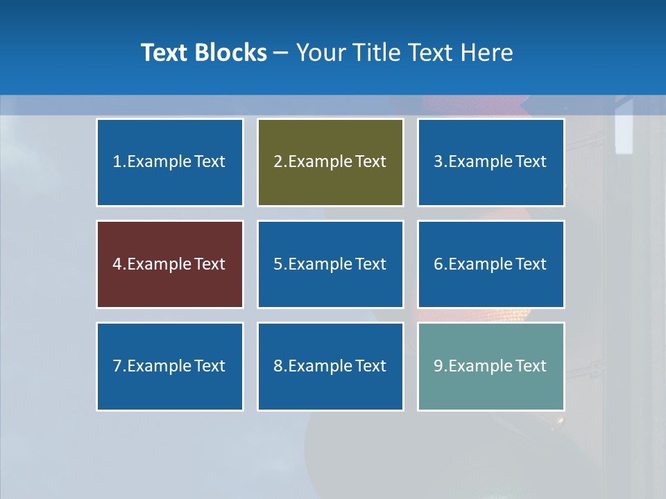 Yellow Cloud Traffic PowerPoint Template