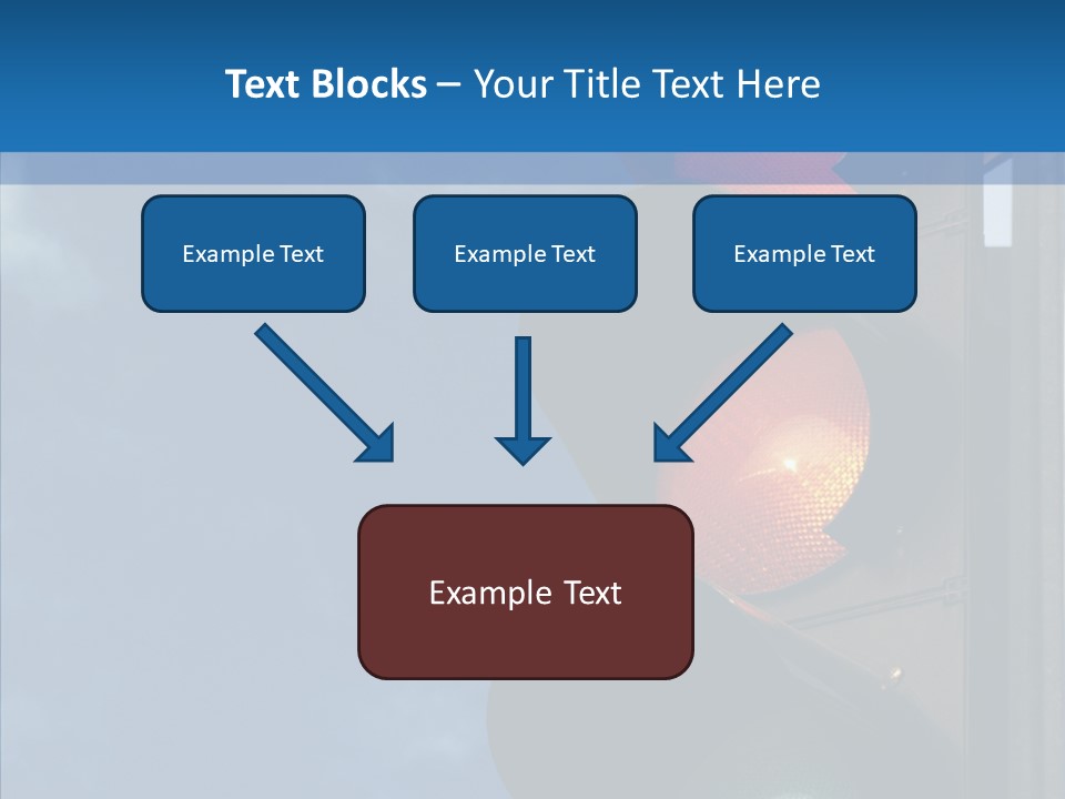Yellow Cloud Traffic PowerPoint Template