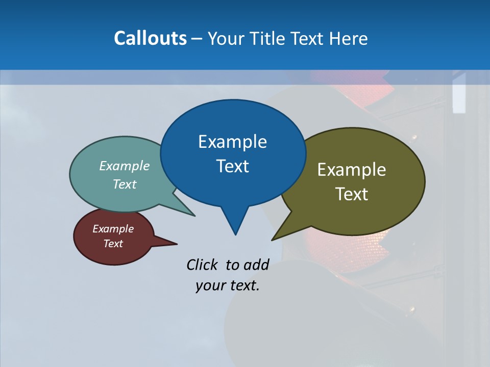 Yellow Cloud Traffic PowerPoint Template
