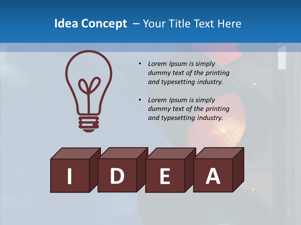 Yellow Cloud Traffic PowerPoint Template