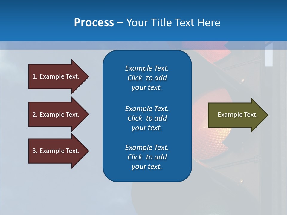 Yellow Cloud Traffic PowerPoint Template