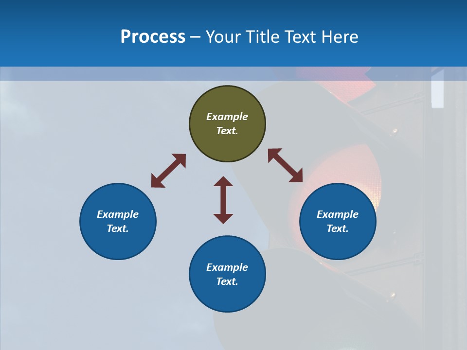 Yellow Cloud Traffic PowerPoint Template