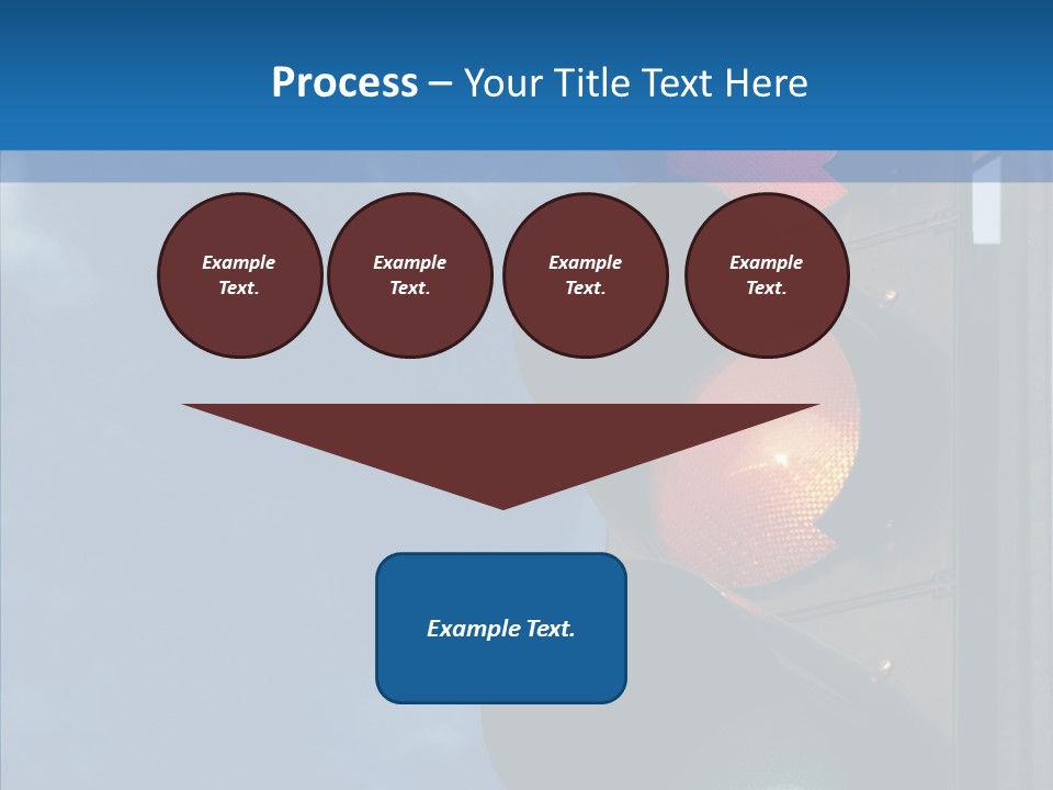 Yellow Cloud Traffic PowerPoint Template