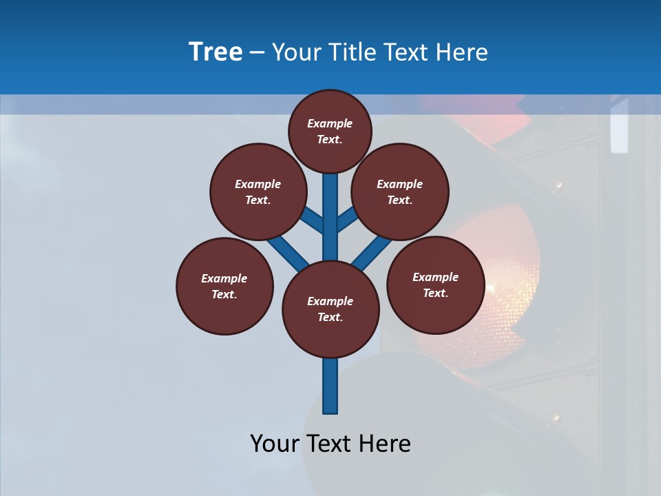 Yellow Cloud Traffic PowerPoint Template