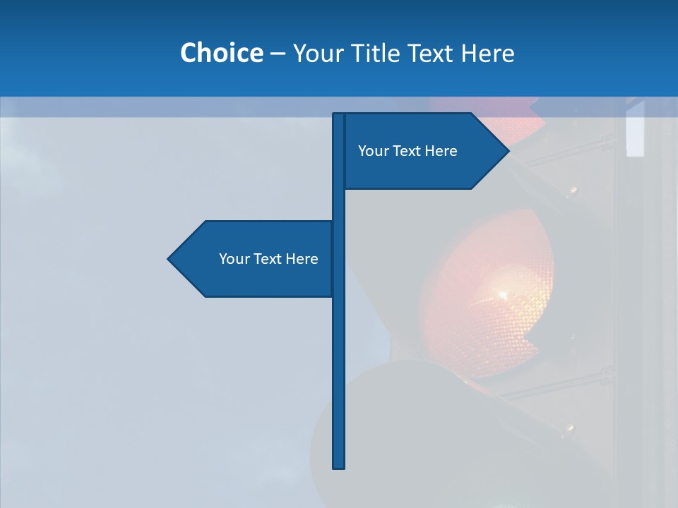 Yellow Cloud Traffic PowerPoint Template