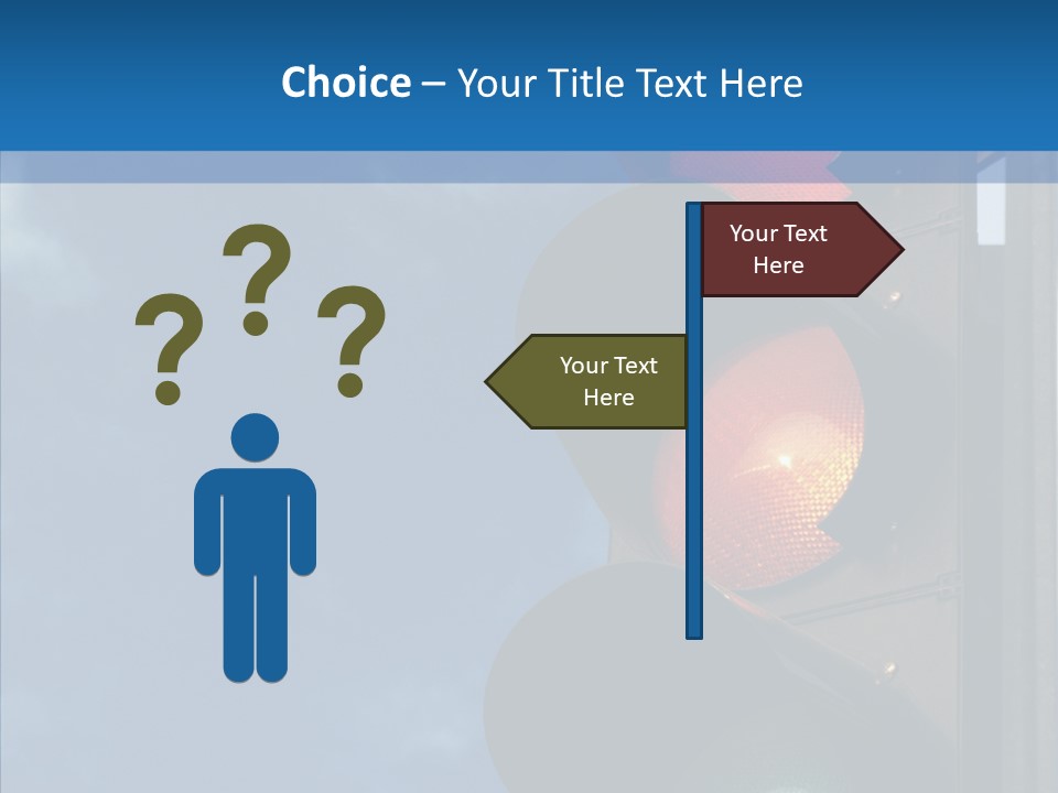 Yellow Cloud Traffic PowerPoint Template
