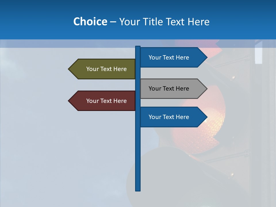 Yellow Cloud Traffic PowerPoint Template