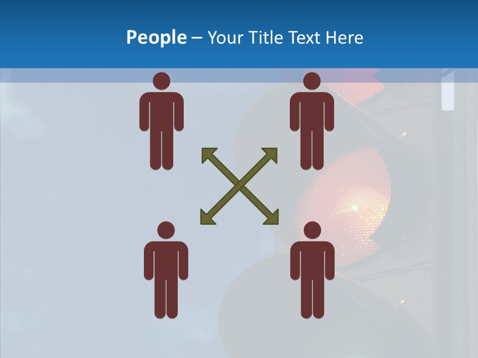 Yellow Cloud Traffic PowerPoint Template