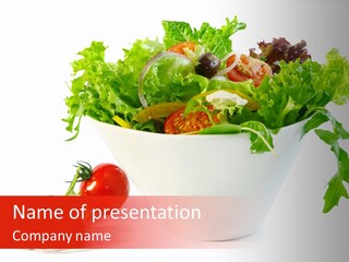 Tomatoes Meal Butterhead PowerPoint Template