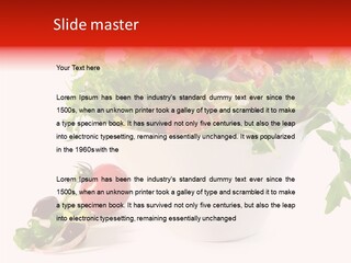 Tomatoes Meal Butterhead PowerPoint Template