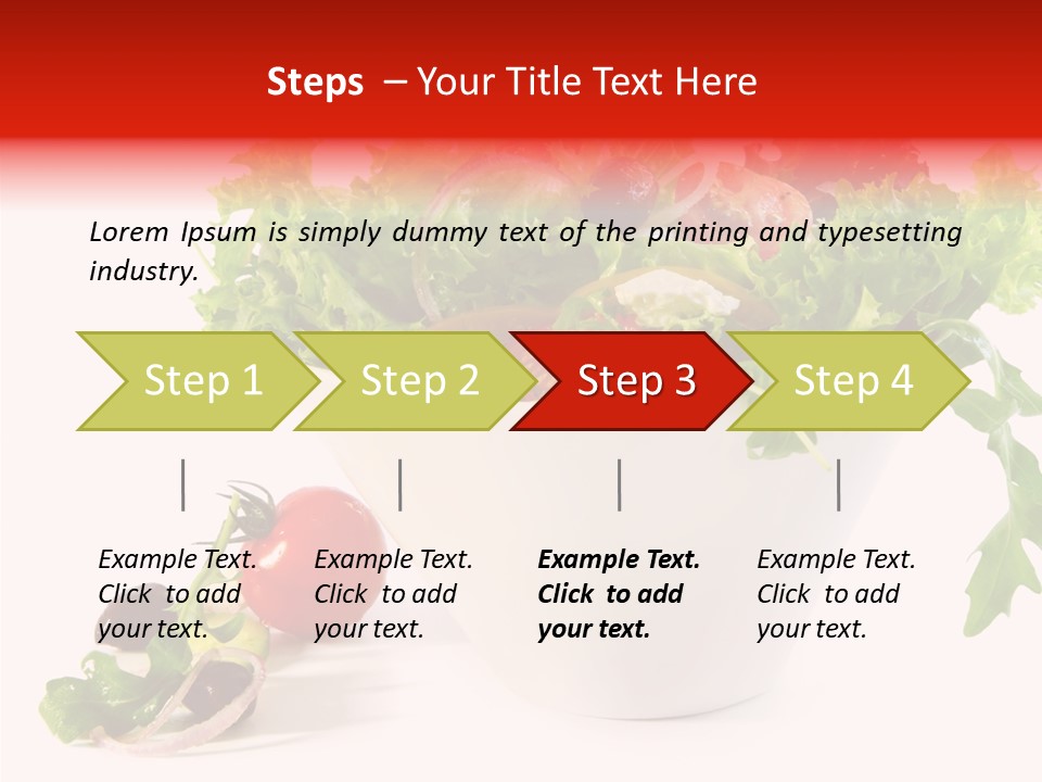 Tomatoes Meal Butterhead PowerPoint Template