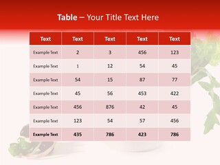 Tomatoes Meal Butterhead PowerPoint Template