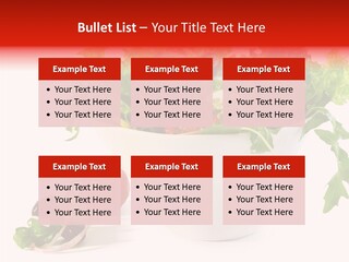 Tomatoes Meal Butterhead PowerPoint Template
