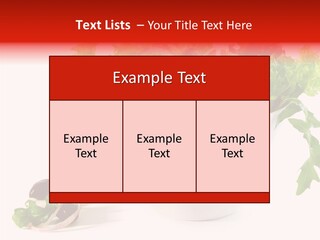 Tomatoes Meal Butterhead PowerPoint Template
