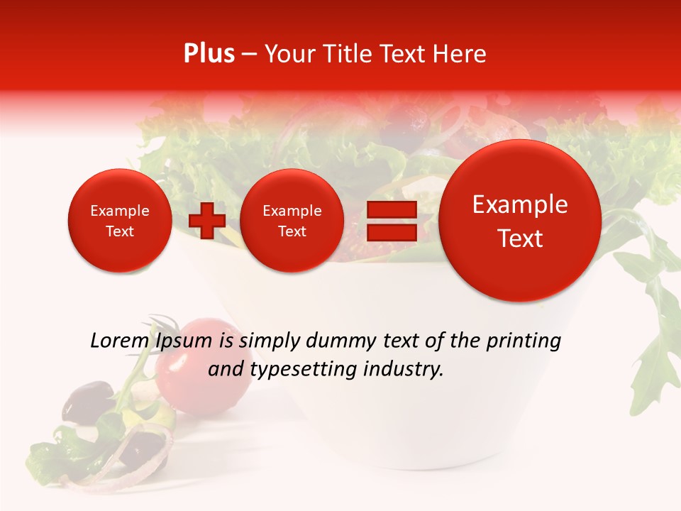Tomatoes Meal Butterhead PowerPoint Template