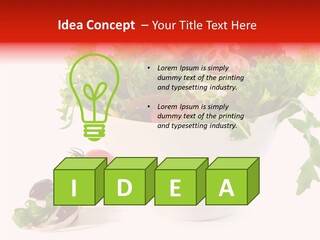 Tomatoes Meal Butterhead PowerPoint Template