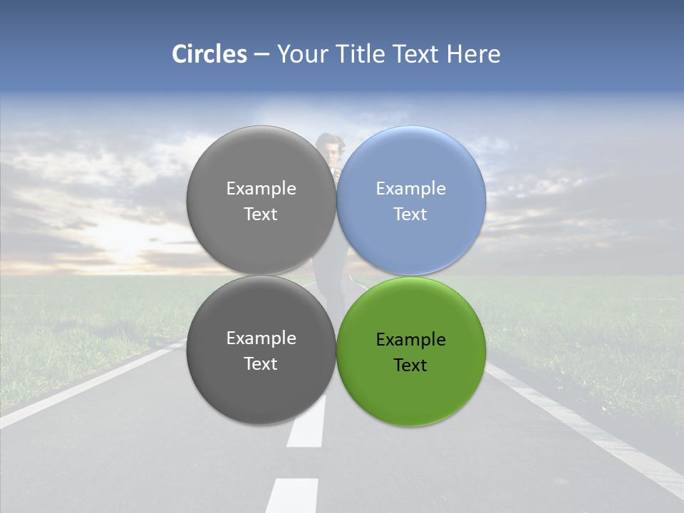 Line Late Phones PowerPoint Template