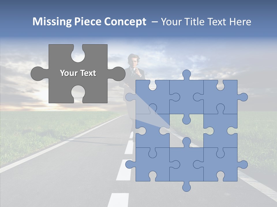 Line Late Phones PowerPoint Template