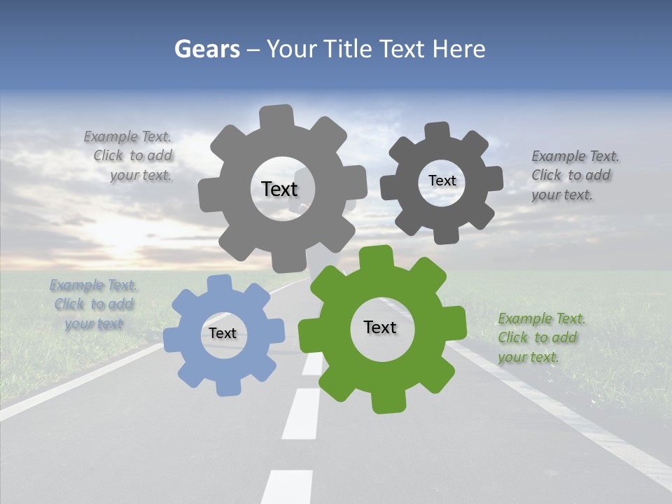 Line Late Phones PowerPoint Template