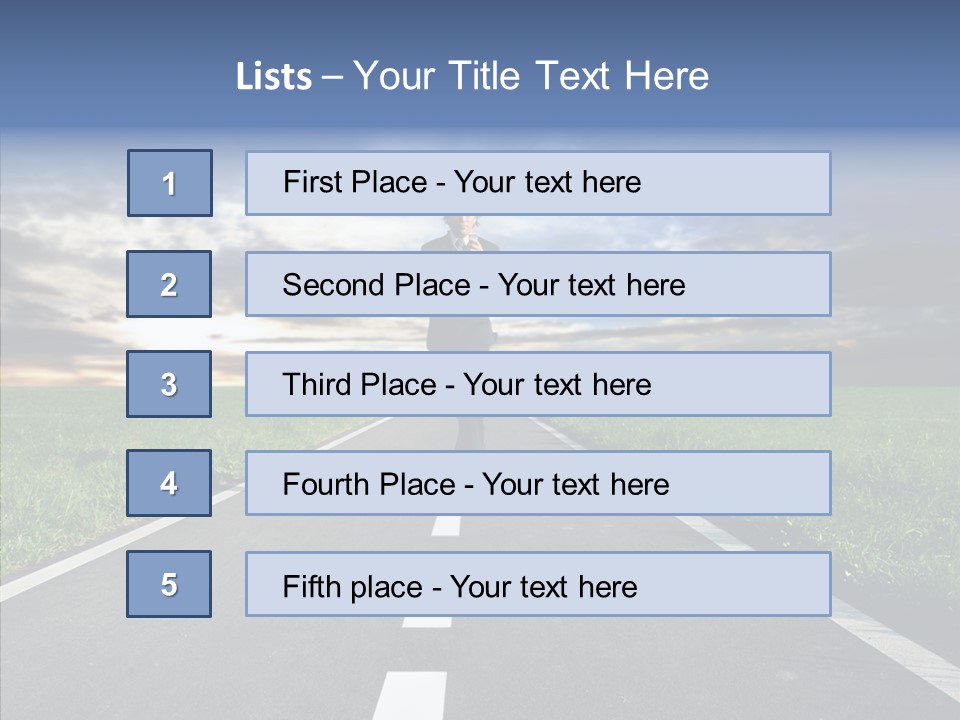 Line Late Phones PowerPoint Template