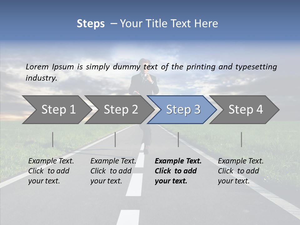 Line Late Phones PowerPoint Template