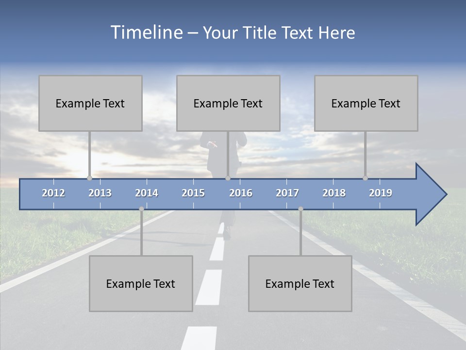 Line Late Phones PowerPoint Template