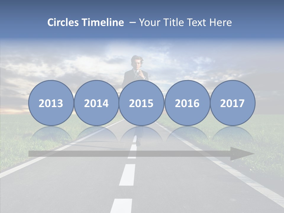 Line Late Phones PowerPoint Template