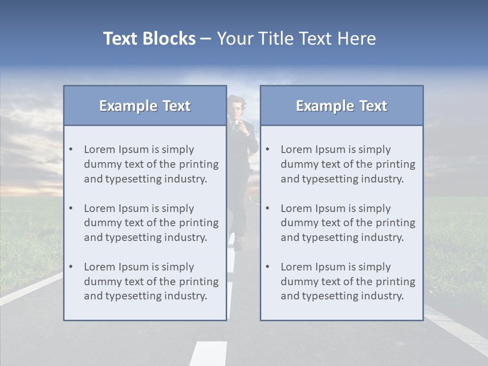 Line Late Phones PowerPoint Template