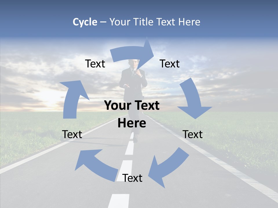 Line Late Phones PowerPoint Template