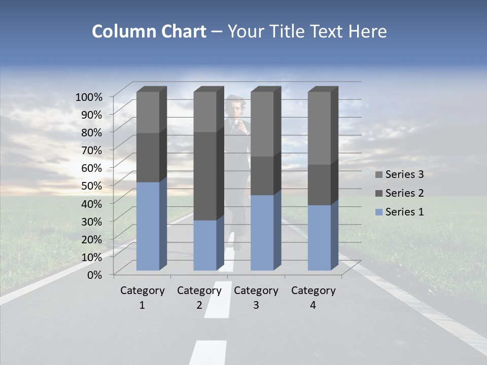 Line Late Phones PowerPoint Template