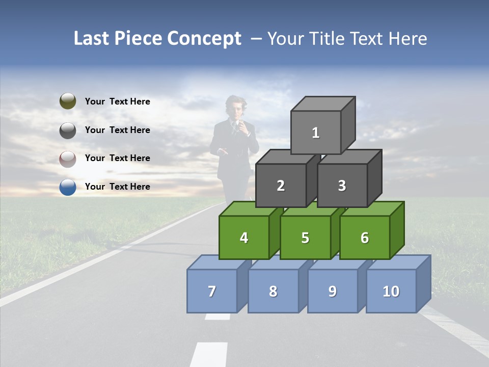 Line Late Phones PowerPoint Template