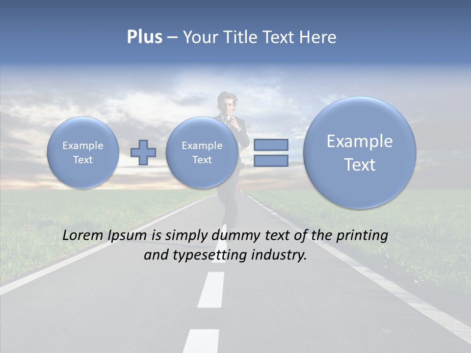 Line Late Phones PowerPoint Template