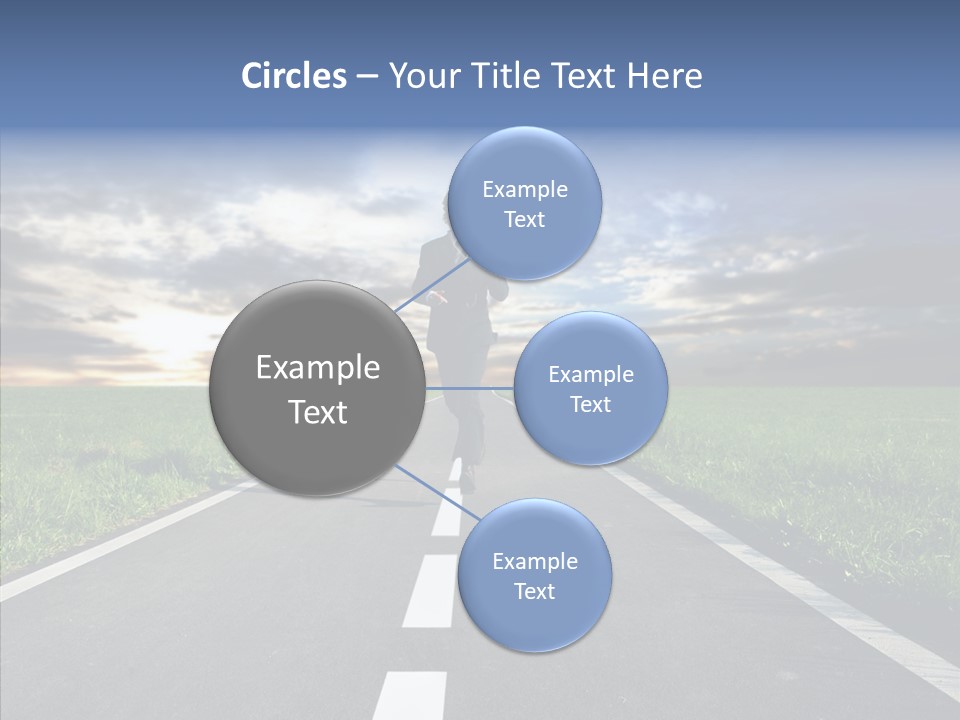 Line Late Phones PowerPoint Template