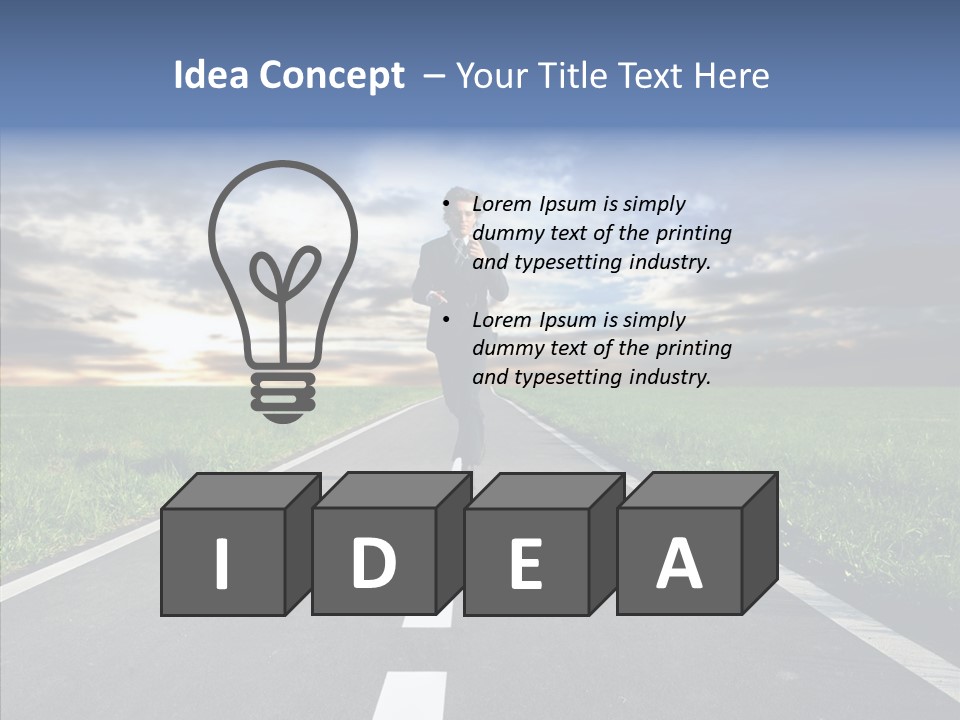 Line Late Phones PowerPoint Template