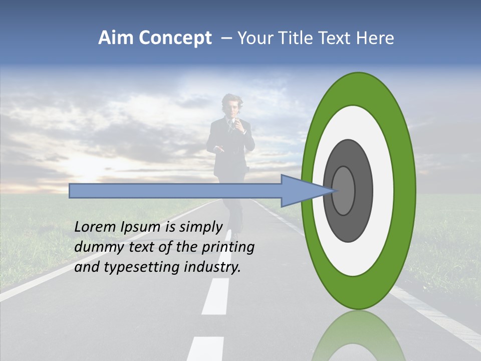 Line Late Phones PowerPoint Template